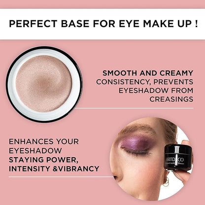 ARTDECO Eyeshadow Base - Improves Eye Shadow Staying Power & Prevents Creasing - Creamy Consistency - Neutral Tones - Eye Makeup - Vegan - 0.16 Fl Oz
