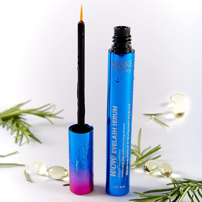 Premium Eyelash Growth Serum. Achieves thicker, longer, healthier and eyelashes and eyebrows. Eyelash enhancing serum for fuller lashes and brows. (8 mL)