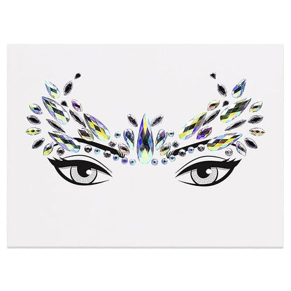 MCoBeauty Festival Ready Face And Body Jewels - Glitz And Glam - Ultimate Beauty Accessory - Light Reflecting Jewels Create A Truly Unique Look - Cruelty Free - Self Adhesive - Peacock - 1 Pc