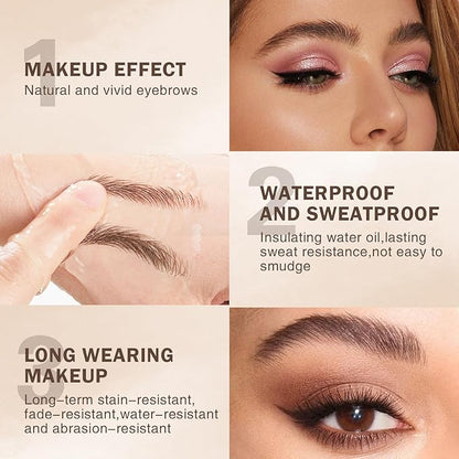 Microblading Eyebrow Pencil for Women,0.1mm Ultra-Fine Mechanical Pencil,Makeup Brow Definer Waterproof,Draws Tiny Brow Hairs and Fills in Sparse Areas and Gaps (Light Brown)