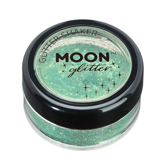 Iridescent Glitter Shakers by Moon Glitter – 100% Cosmetic Glitter for Face, Body, Nails, Hair and Lips - 5g - Green
