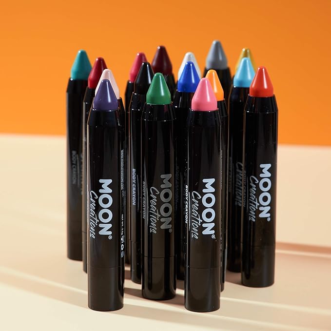 Face Paint Stick / Body Crayon makeup for the Face & Body by Moon Creations - 0.12oz - Bright Pink