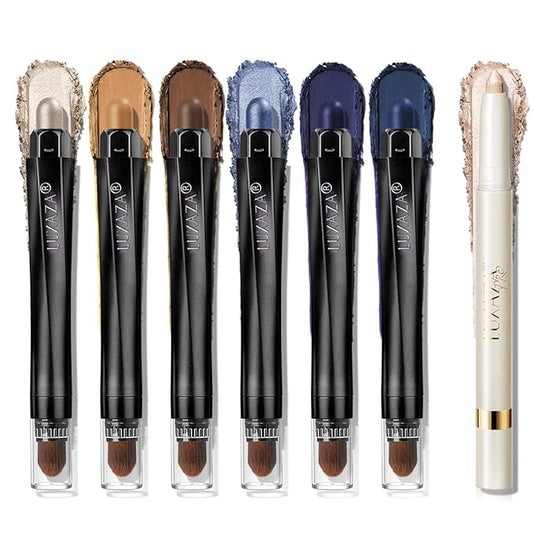 Cream Eye Shadow Eyeliner Makeup Sticks, Highlighter Brightener Pencil Classic-A010 + Multi-use-S1
