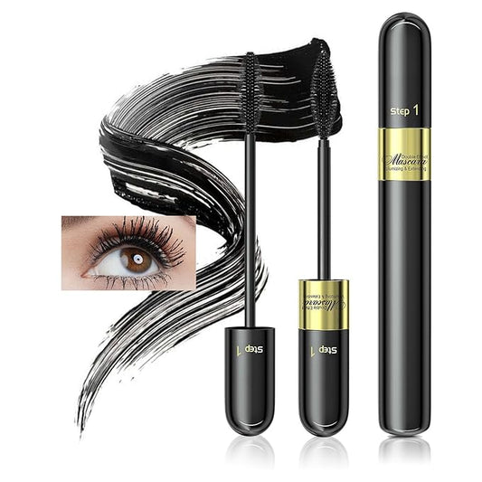 Tubing Mascara Waterproof & Smudge-Proof - Long-Lasting Mascara for Length and Volume, Black 2-1 Defining and Lengthening, Vegan & Cruelty | No Flaking, No Clumping (Pack of 1)