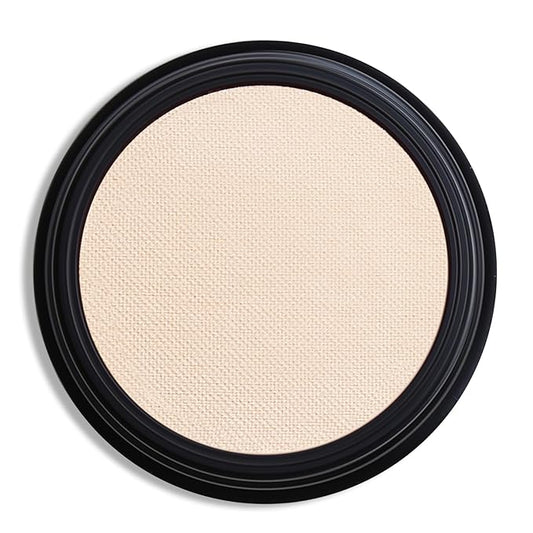 Single Off White Eyeshadow, Pressed Powder Matte Beige Eye-Shadow Palette Make-up, Blendable Long Lasting High Pigment Off White Eye Makeup Halloween Eye Paint & Face Body Paint