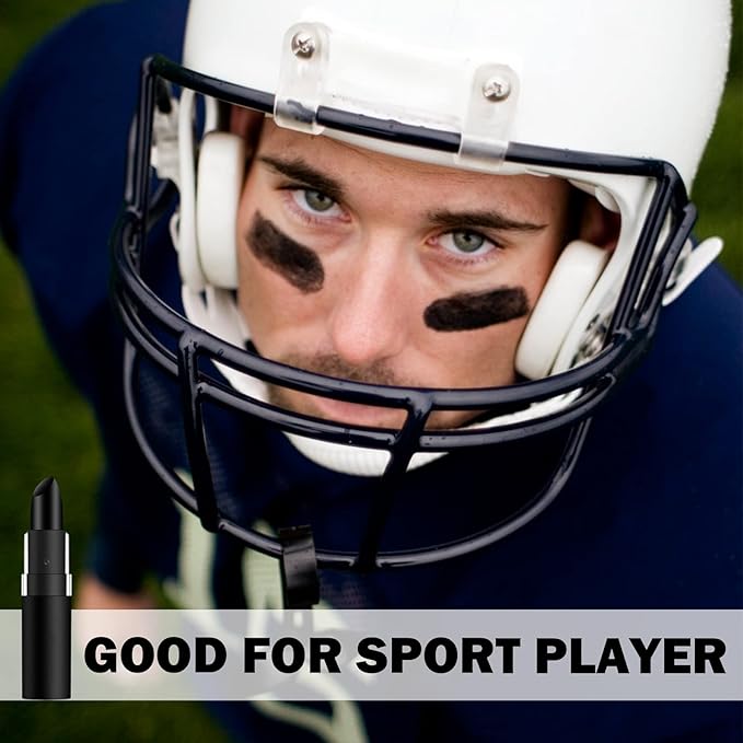 CAHIUYOA 3PCS Eye Black Stick for Sports,Professional Eyeblack Sports Football Baseball Softball Eye Black Face Body Paint Stick Makeup