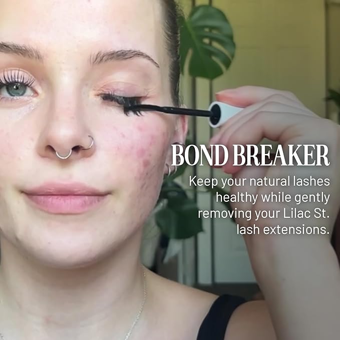 Lilac St. - Bond Breaker Lash Remover - Portable & Gentle Eyelash Glue Remover - Remove Lash Glue from Segments - Collagen Extract & Nourishing Oils - Waterproof - Cruelty Free, Vegan, Women Founded
