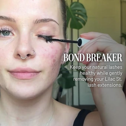 Lilac St. - Bond Breaker Lash Remover - Portable & Gentle Eyelash Glue Remover - Remove Lash Glue from Segments - Collagen Extract & Nourishing Oils - Waterproof - Cruelty Free, Vegan, Women Founded