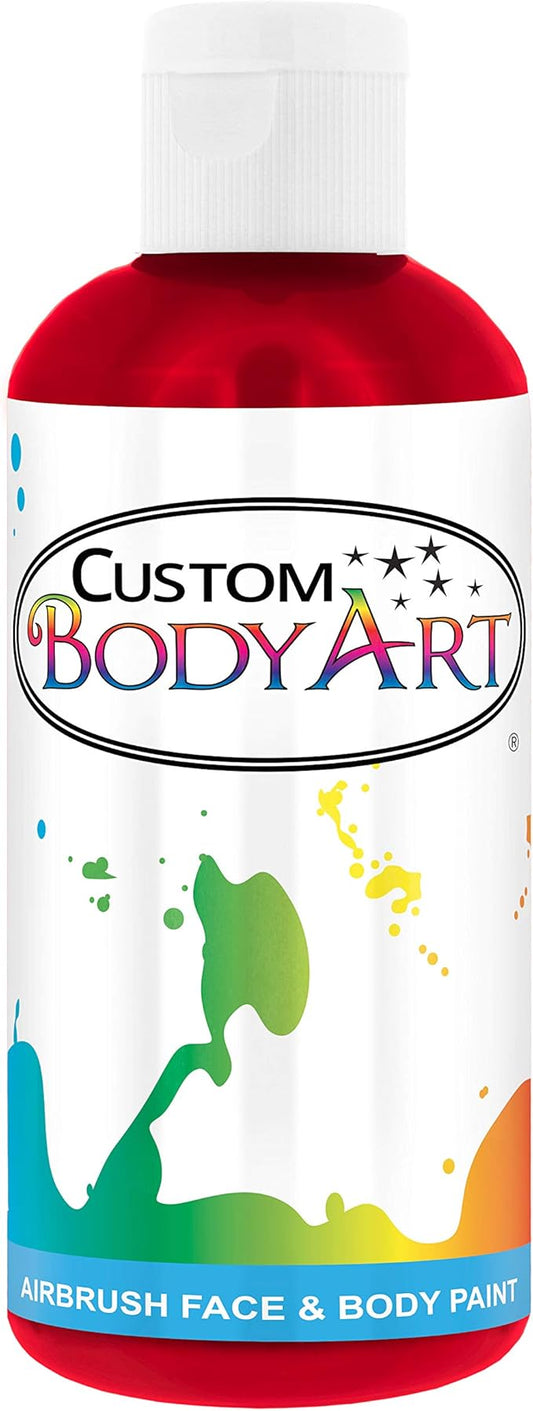 8-ounce Red Water Based Airbrush Body Art & Face Paint