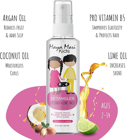Kids Hair Care Bundle – Sparkle & Shine Glitter Gel & Gentle Detangler Spray | Safe & Fun for All Ages | Sulfate & Paraben-Free | 6 oz & 8 oz