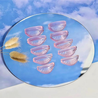 Lashlift Pads Shields 2025 New No glue Eyelash Lifting Shield Self Sticky Lash Lift Rods Lami Lamination Roller U Curler Pad Soft Eyelash Perm Rod 5 Size Air Bubble Silicone-Light Weight Guard