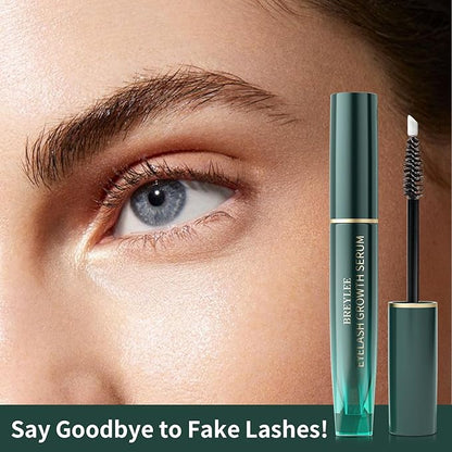 Rapid Eyelash Growth Serum, BREYLEE Lash Serum for Eyelash Growth, Eyebrow Growth Serum, Boosting Thickness, Stronger, Healthier Lashes & Brows, Vegan & Cruelty-Free, Hypoallergenic, Dual Brushes