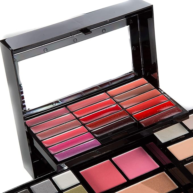 Profusion Cosmetics - Pro Elevation Kit - Starter Makeup Artist Kit Eyeshadows Lip Shades Gel Eyeliners Highlighters Contour Bronzer Brow Powder Eyebrow Wax Eyebrow Highlighter Applicator Brushes