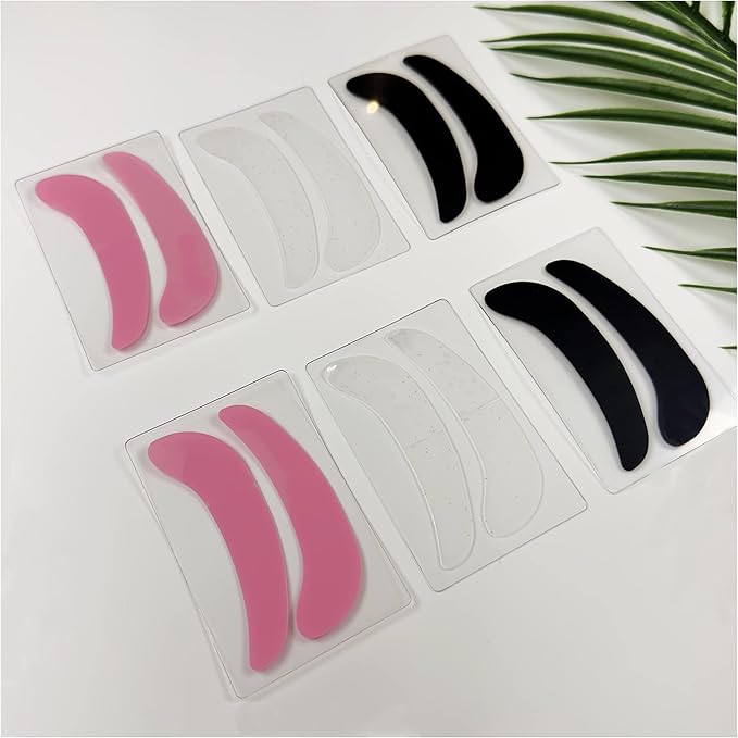 12 Piece Reusable Eye Pad Under Eye Patches Silicone Lash Lift Cover Eyelash Extension Patch Lower Lash Isolation Pads for Sensitive Skin During Eyelash Perm Lamination