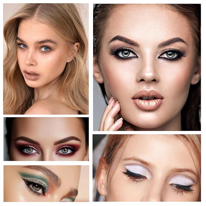 Single Red Eyeshadow, Pressed Powder Matte Eye-Shadow Palette Make-up, Blendable Long Lasting High Pigment Red Eye Makeup Halloween Eye Paint & Face Body Paint