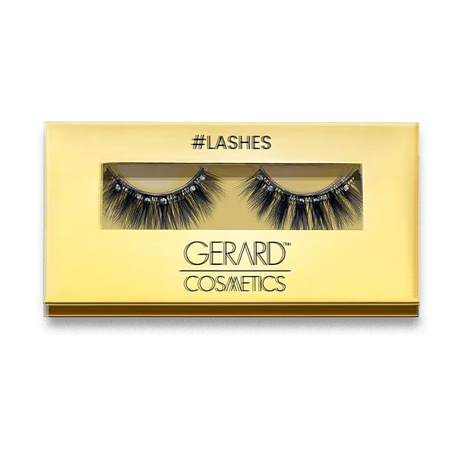 Gerard Cosmetics Realness Eyelashes - Full and Flirty Style - Can Be Worn Up To 15 Plus Times - Perfectly Curled for Use with Glasses - Suitable for Every Occasion - Cruelty-Free - 1 Pair