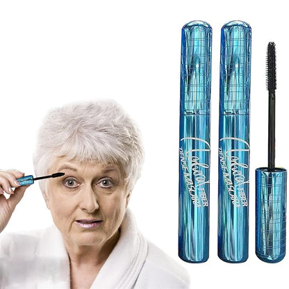 Mascara for Older Women 60 Plus, Mascara for Seniors with Thinning Lashes, Hypoallergenic Sensitive Eyes, Black Volume and Length, Waterproof Smudge Proof (2pc)