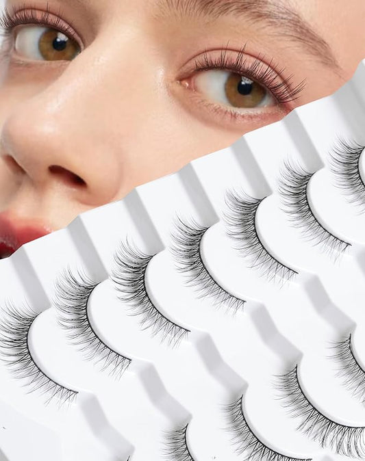 Natural Lashes Short Lashes Wispy Lashes Natural Look Natural Eyelashes Wispy False Eyelashes Small Lashes 11mm K41