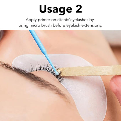 Eyelash Primer for lash Extensions Cleanser Eyelash Extension Pre Treatment Lash Primer Easily Removes Proteins and Oils Longer Extension Retention Eyelash Extension Primer -15ML