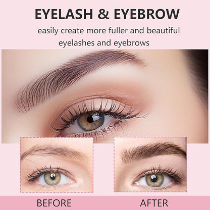 Professional Lash Lift and Brow Lamination Kit - 4 in 1 Eyelash Perm and Eyebrow Curling Set, Coffee - Suitable for Salon and Home Use