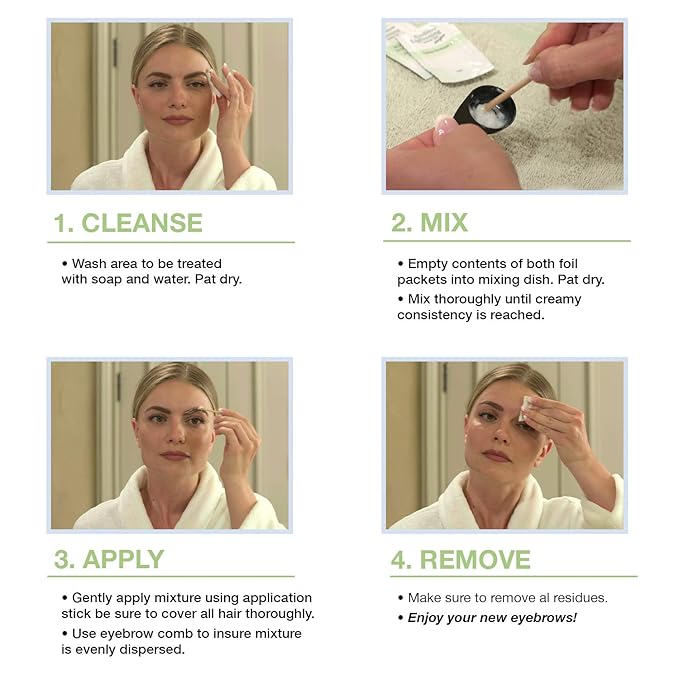 Godefroy Eyebrow Color Lightening Crème, 2 Application Kit, .34 Oz