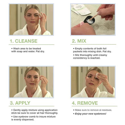 Godefroy Eyebrow Color Lightening Crème, 2 Application Kit, .34 Oz