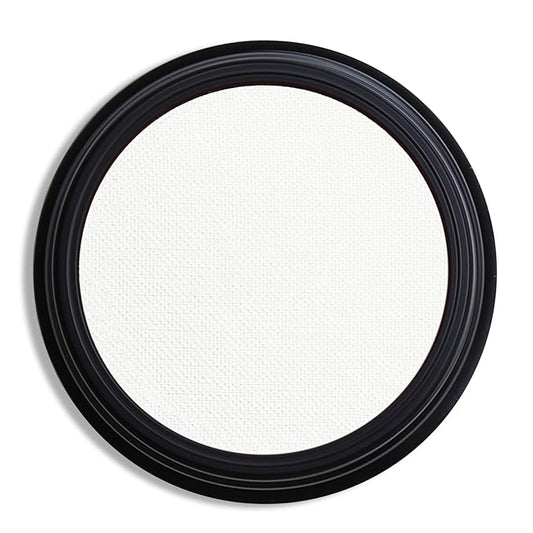 Single White Eyeshadow, Pressed Powder Matte Eye-Shadow Palette Make-up, Blendable Long Lasting High Pigment White Eye Makeup Halloween Eye Paint & Face Body Paint