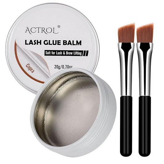 Lash Lift Glue Balm Eyelash Copra Lifting Perm Strong Hold Lash&Brow Perm Glue Balm Brow Adhesive Powerful Sticky Brow Lamination 0.71Oz/20G