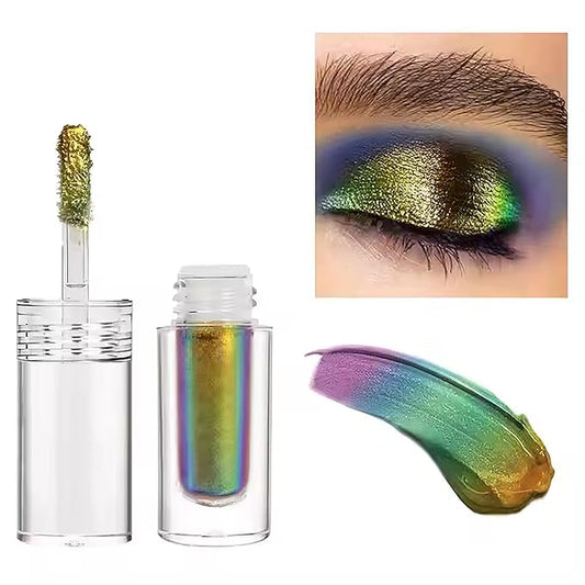 R.Y.M Liquid Eyeshadow Glitter Eye Makeup Shimmer Waterproof Long Lasting Glitter Mascara Chameleon Eyeshadow for Party Festival Eye Makeup (2#, 0.06 Ounce (Pack of 1))