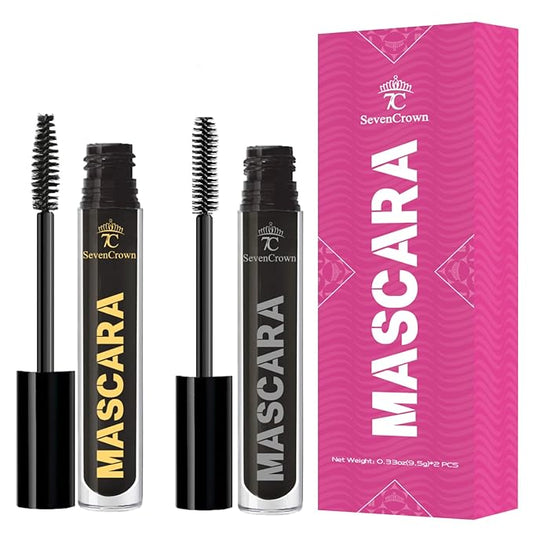 Mascara Black Waterproof Set Volume and Length | Vegan & Cruelty Free | Holiday Gift for Beauty Lovers