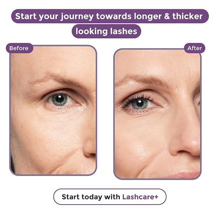LashCare+ Eyelash Enhancing Serum For Older Women - Longer, Thicker Lashes in 12 Weeks - For Sensitive Eyes, Natural Growth - Enhancement, Conditioner for Longer-Looking Lashes