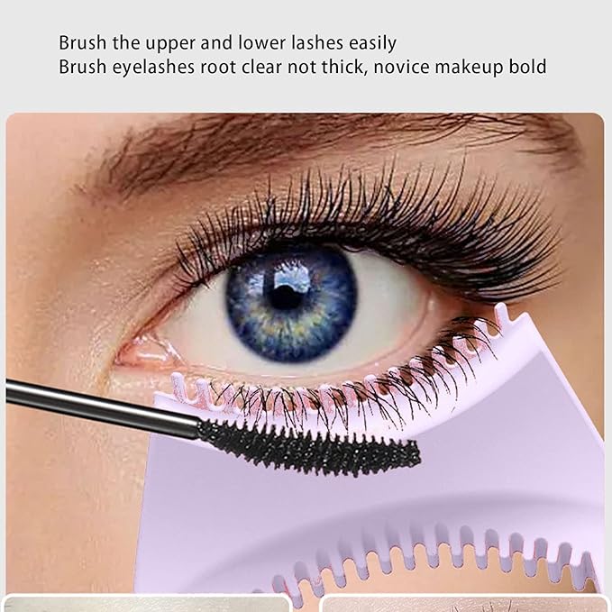 Stencil Set, Mascara Applicator Guard, Reusable Eyeshadow and Stencils Pad Kit, Easy to Use Eye Makeup Tool with,