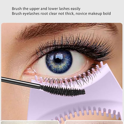 Stencil Set, Mascara Applicator Guard, Reusable Eyeshadow and Stencils Pad Kit, Easy to Use Eye Makeup Tool with,