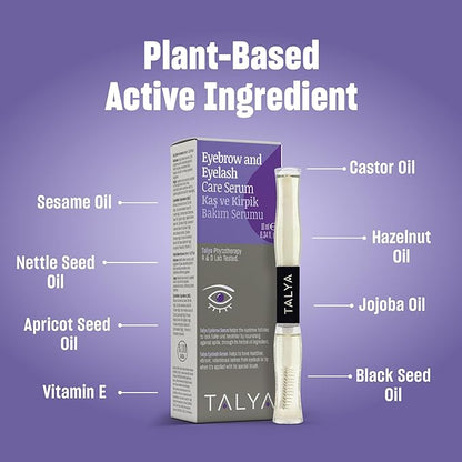 Eyebrow and Eyelash Care Serum Eyelash and Eyebrow Enhancing Serum,Natural Oil blend, Promotes Appearance of Longer, Thicker Eyebrows Eyelashes, special package