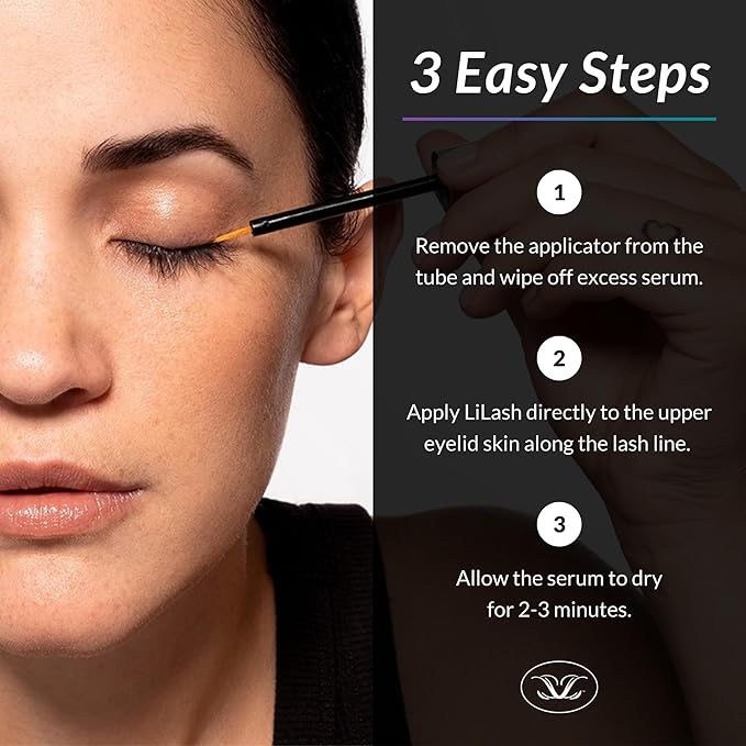 LiLash Purified Eyelash Physician-Formulated Serum XL for Fuller & Longer Looking Eyelashes | Natural Eyelash Enhancer Safe for Sensitive Eyes & Contact Lens Wearers | 6-Month Supply (4mL)