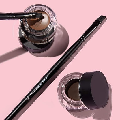 e.l.f. Lock On Liner And Brow Cream, Lines Eyes & Defines Eyebrows, Espresso, 0.19 Oz (5g)