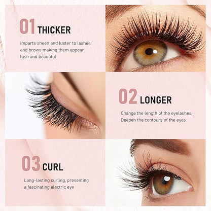 Daislashes Serum, Daislashes Lash Serum, Lash Enhancers Boosting Serum, Eyelash Growth Serum, Daislashes Lash Growth Serum for Longer Thicker Lashes & Brows, Black (2Pcs)