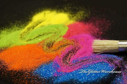 6pc GlitterWarehouse Loose Bright & Bold Neon Matte Cosmetic Glitter