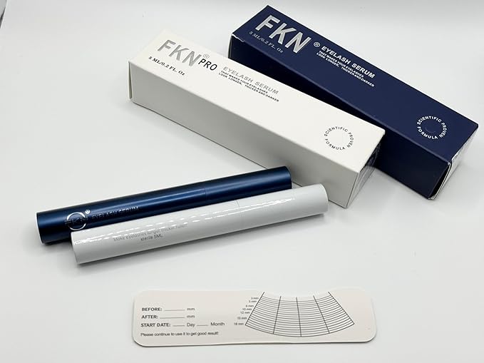 FKN Rapid Growth Eyelash Serum - Day and Night Combo | Quick Result in 10 days to 4 Weeks - Perfect Christmas, Birthday, Special Holiday Gift | Creates Appearance of Longer & Darker Eyelashes|2 Packs