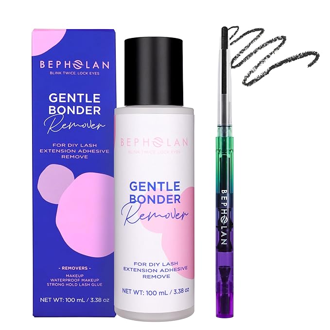 BEPHOLAN Black Eyeliner Pencils and Make Up Remover 100ml