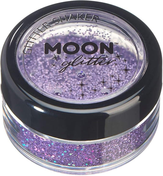 Holographic Glitter Shakers 100% Cosmetic Glitter for Face, Body, Nails, Hair and Lips - 0.17oz - Purple