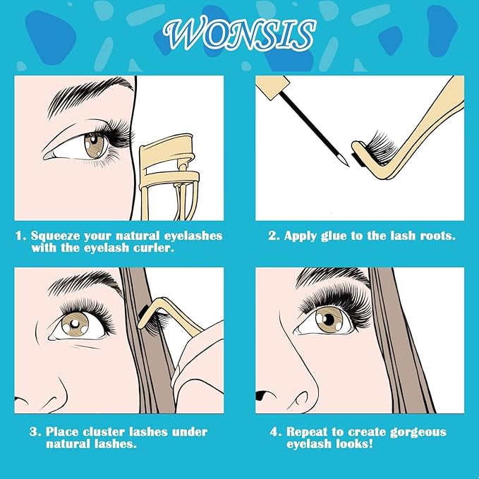 Lash Clusters, DIY Eyelash Extension, 120 Lightweight Clusters Individual lashes, Volume Soft Reusable Artificial Natural Look for Cluster Lash, C Curl False Eyelashes (Volume 10mm)