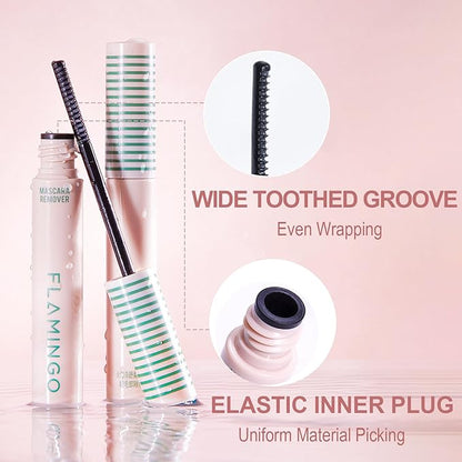 Lash Care Set: Gentle Mascara Remover + 24HR Volumizing Waterproof Mascara | Sensitive Eyes Safe, Aging Lash Solution, Clump-Free & Effortless Cleanse