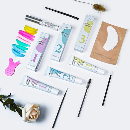 PERMANIA Eyelash Lift Kit, Brow Lamination Kit for Tube Design Easy to Apply for Natural Results Instant Lifting & Curling at Home or Professional Use