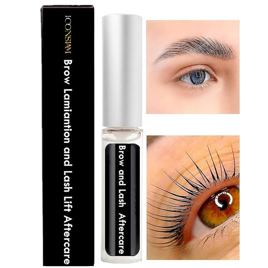 Brow Lamination and Lash Lift Nutrition Clear Eyelash Perm Aftercare Save Burning Eyelash & Eyebrow, Keratin Boost Care Fix Messy Brows/Lashes into Neat Look for 8 Weeks