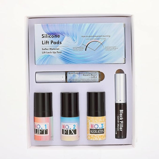 Lash Lift Kit Fast 7 Minutes Eyelash Perm Brow Lamination Set 2 In 1 Multi-Curler Form Lifting Result Open Eye/Cat Eye/Bloom Eyelash Lami Lamination Look 6 Weeks On Eyes- Durable Perming Lashes
