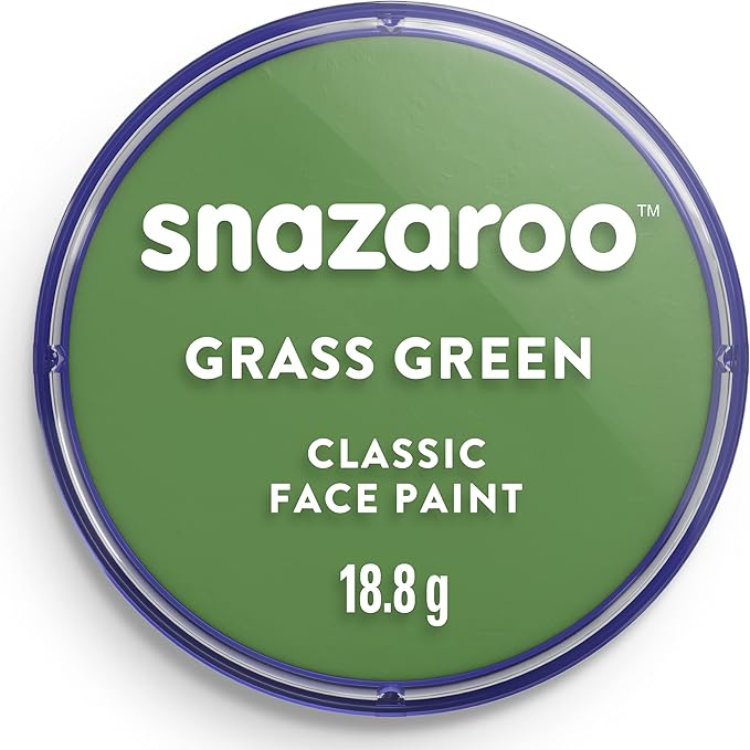 Snazaroo Classic Face and Body Paint, 18.8g (0.66-oz) Pot, Grass Green