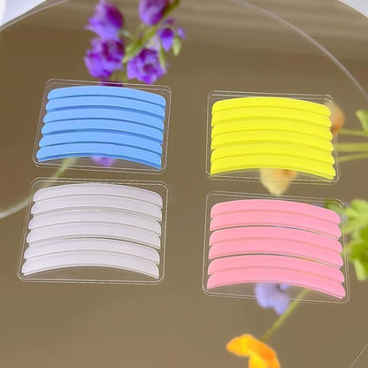 Silicone Ribbon Lash Lift Ribbons Reusable Eyelash Perm Stripe Cover Lami-Lamination eyelash Lifting Compensator 12 pairs Tapes Set Eyelashes On the Lash Perm Shield Rod firmly Neon Colors