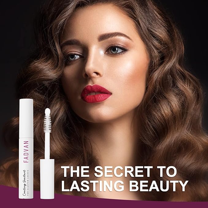 FADVAN Lash Sealant for Eyelash Extensions Overnighter Lash Sealer for DIY Coating Long-Lasting 2 Weeks (5ml, Clear)