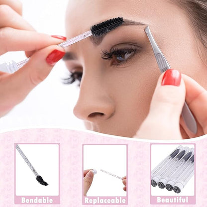 52PCS Lash Shampoo Bottles and Brushes Set, 10pcs Foam Pump Dispenser, 10pcs Nose Pore Deep Cleaning Brush, 10pcs eyelash extension tube brush, 10pcs Extension Aftercare Instructions Cards, 2pcs